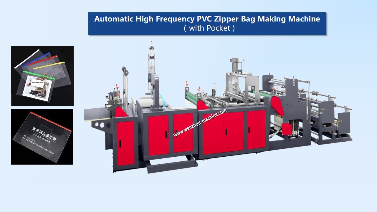 High Frequency PVC zipper bag making machine