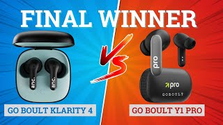 GoBoult Klarity 4 vs GoBoult Y1 Pro 🔥 Best Earbuds for Music, Bass & Gaming⚡️