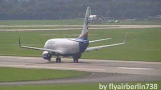 SunExpress 737-800 take-off @ Düsseldorf   ADAC landing