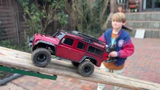 Land Rover of doom crawler parkour ( @Traxxas TRX-4 Land Rover Defender )  #traxxas #trx4 #defender
