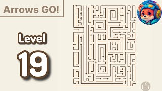 Arrows GO! — Level 19 Walkthrough & Solution 🧩✨ 