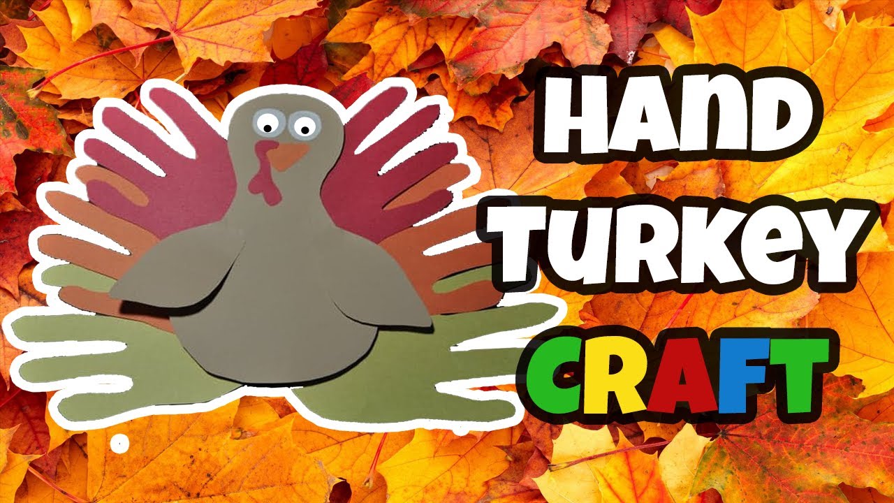 How to make a Hand Turkey | Arts and Crafts | Turkey Facts For Kids