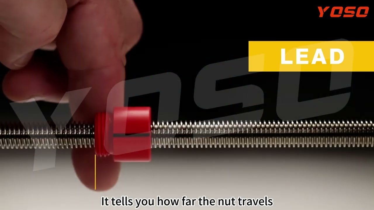 Explanation of lead and pitch in ball screws 