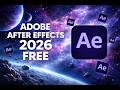 FREE AFTER EFFECTS ON MACBOOK 🔥 LAST VERSION AFTER EFFECTS 2026🔥
