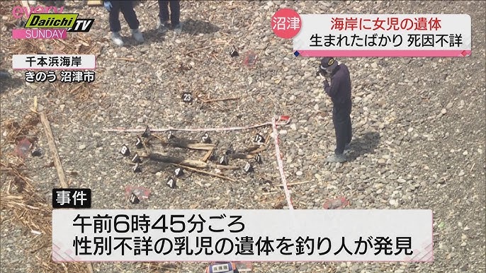 女児　死体 沼津市の千本浜海岸 乳児死体遺棄事件 死因は不詳 乳児の性別は女の子と判明 ２８日 - YouTube