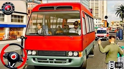 Bus Simulator 2025 : Real Minibus Simulator City Bus Driving Games 3D - Bus Game Android Gameplay