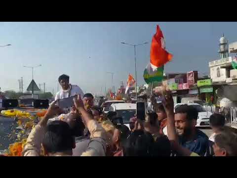 IYC President shri #SrinivasBV ji grand welcome #MadhyaPradeshYouthCongress