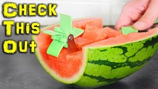 Is The Watermelon Windmill Gadget Quicker Than A Knife?