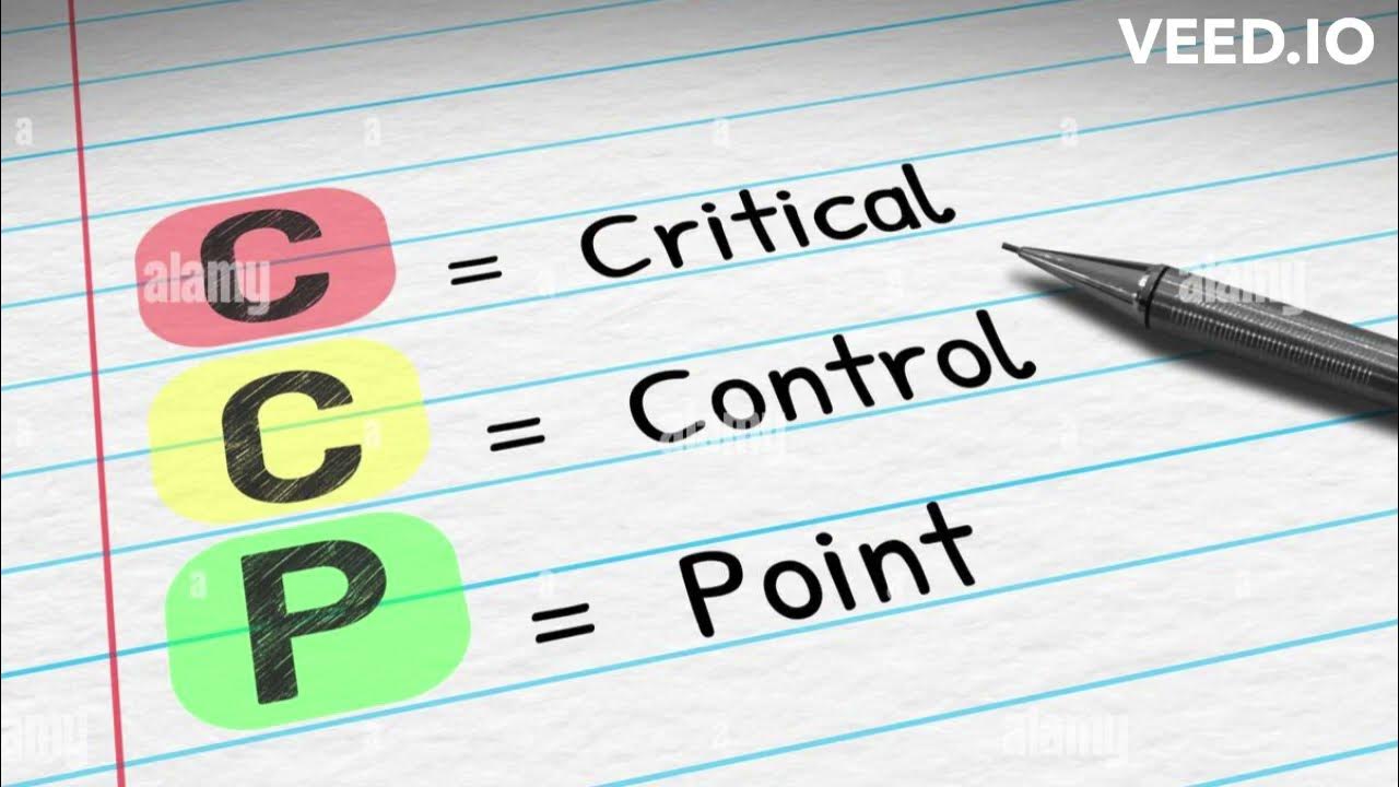 Ccp critical control point operational prerequisite program oprp