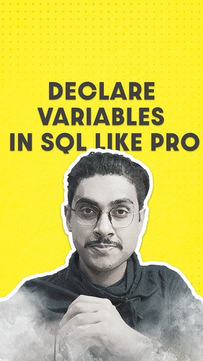 How to DECLARE VARIABLE in SQL #sql - YouTube