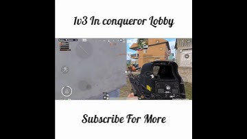 1v3 in conqueror Lobby | #bgmi #gaming #pubgmobile  #battlegroundsmobileindia #pubgm