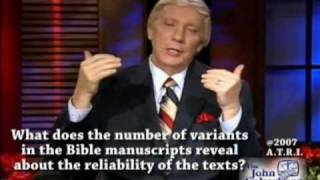What do the number of variants in the Bible manuscripts reveal about the reliability of the texts?