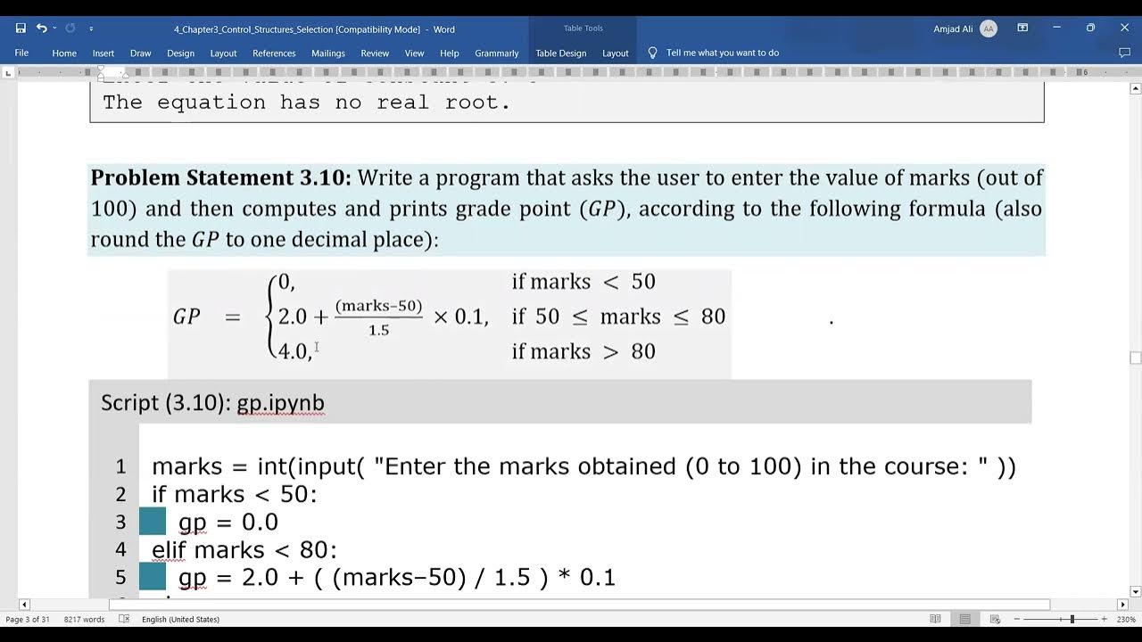 Simplified Python [Skill 16 Practice] Multiple-Selection Structure ... image.