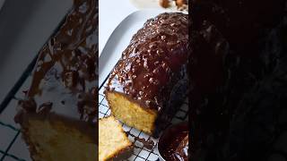 Yogurt Cake with Chocolate Glaze 😍 #YogurtCake #ChocolateGlaze