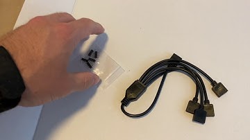 ARGB Splitter Cable Unboxing and Installation - Micro Connectors