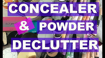 MASSIVE CONCEALER & POWDER DECLUTTER!! | CONCEALER & POWDER COLLECTION | MAKEUPMOLLY