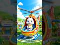 🚁 Baby Bunny Helicopter Rescue!#babyrhymes #helicopter #kidssongs #bunnycartoon #kidsvideos #shorts