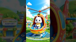 🚁 Baby Bunny Helicopter Rescue!#babyrhymes #helicopter #kidssongs #bunnycartoon #kidsvideos #shorts