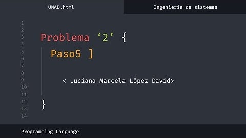 Problema 2, Paso 5 fundamentos de programación