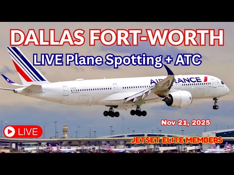 🔴✈️LIVE Plane Spotting at DFW Airport | Dallas/Fort Worth International | Live ATC & Arrivals