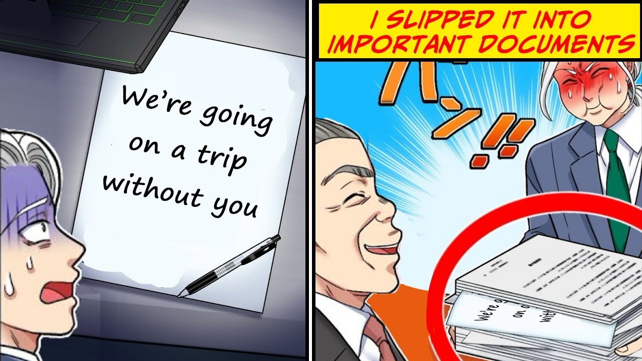 My boss left a memo saying that he was taking everyone except me on a company trip