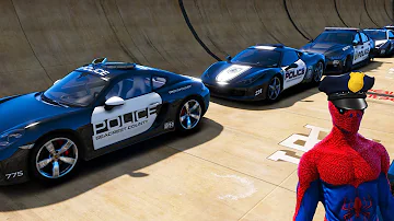Stunt Police Chiliad Challenge All Cars Police mod BMW Porsche Lamborghini Ferarri Bugatti Mclaren
