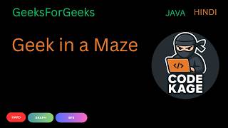 GFG | POTD | Geek in a Maze | Simple BFS | Java | Java
