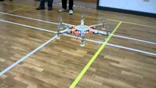 Hexacopter first flight