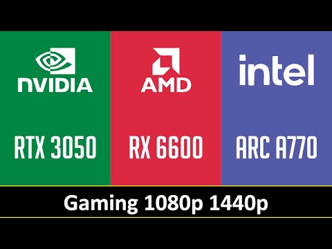 RTX 3050 vs RX 6600 vs ARC A770 - Gaming 1080p 1440p