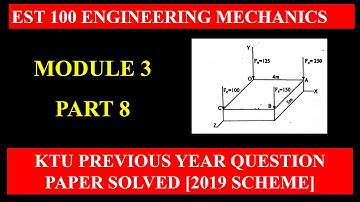 KTU Engineering Mechanics | module 3 | Previous University Question Paper Solutions | part 8
