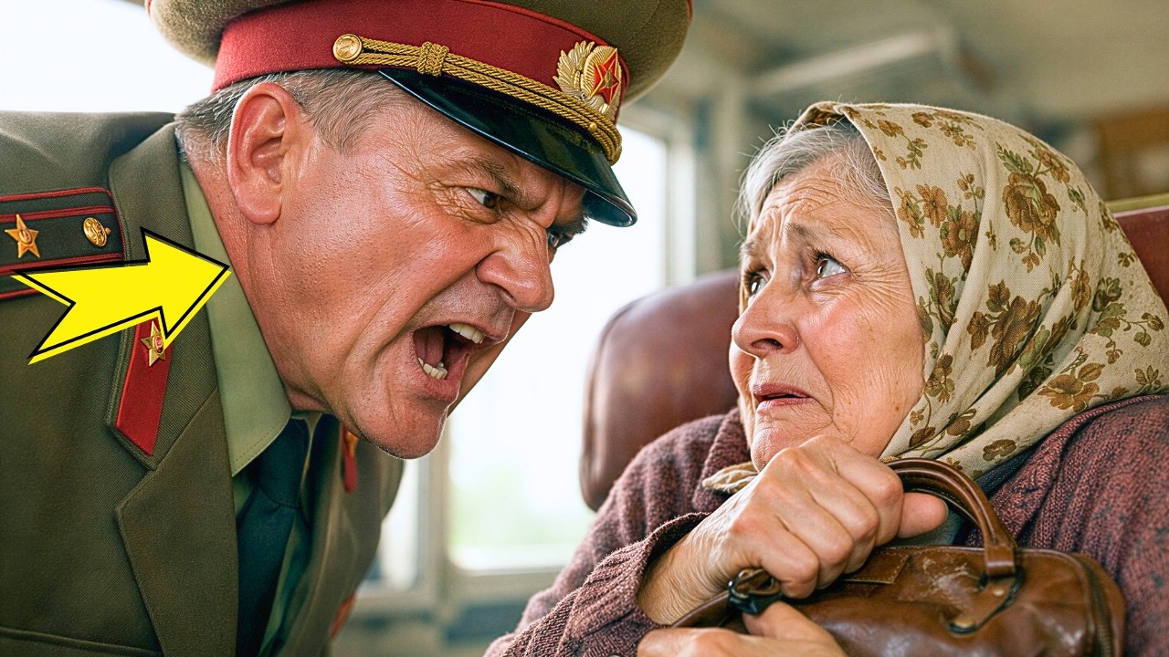 OFIȚERUL A JIGNIT O BĂTRÂNĂ ÎN VAGON… CÂND A VĂZUT DECORAȚIA EI, TOȚI AU ÎNMĂRMURIT