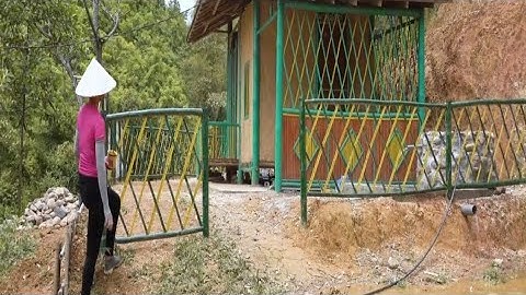 300 Days of Hard Work | Building a Mud House with Tiled Roof from Scratch (Timelapse)