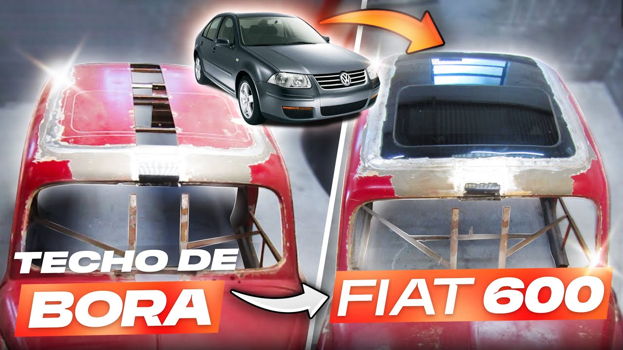 ASÍ ADAPTÉ 🚀 un TECHO SOLAR de BORA 😱 a mi FIAT 600 ENSANCHADO (+20 CM) 🔧🔥 #5to Capitulo