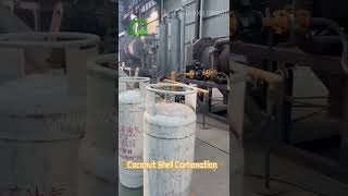 #CoconutShellCharcoal Coconut Shell Carbonization | Biomass Carbonization Machine #Carbonization