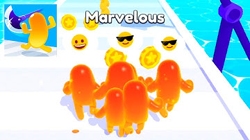 Join Blob Clash 3D - All levels gameplay Walkthrough. (IOS, Android) | Levels 5-10