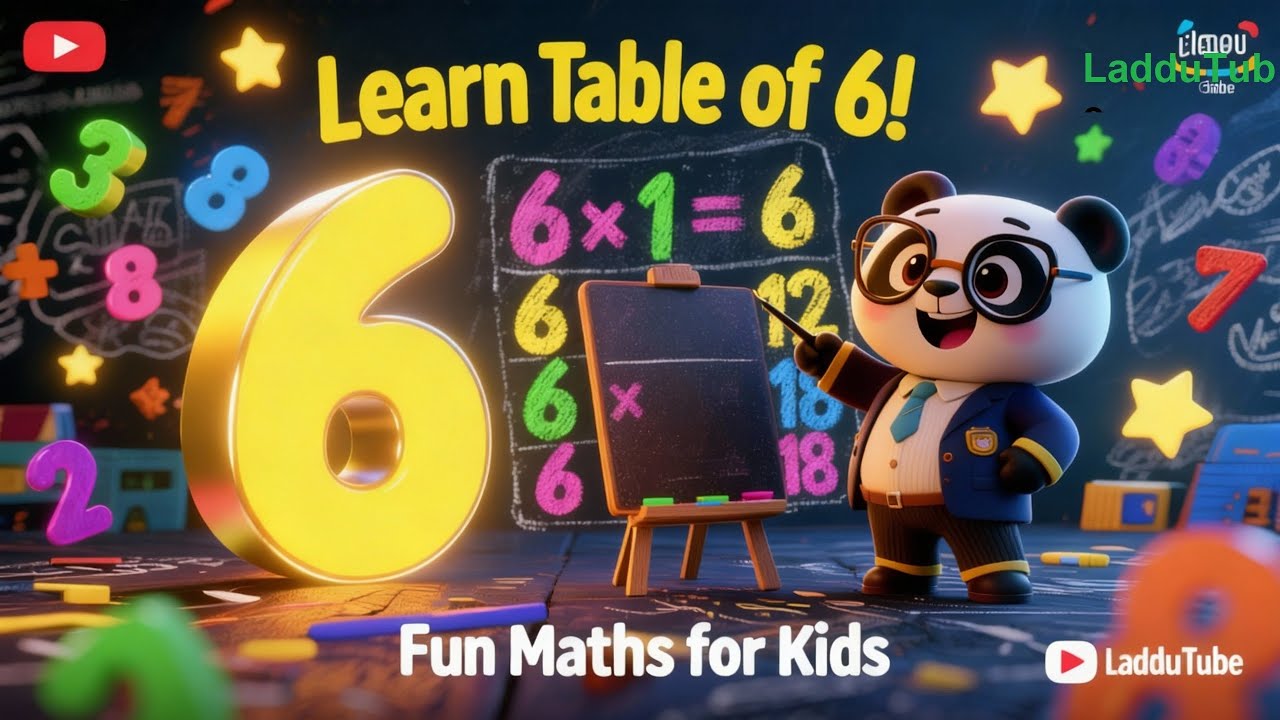 Learn 6 Times Table | Multiplication for Kids for Early Learners, Preschool & Kindergarten