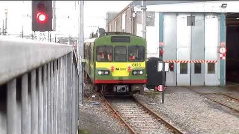 IE 8100 Class Dart Trains Shunting In Clontarf Road Dart Depot