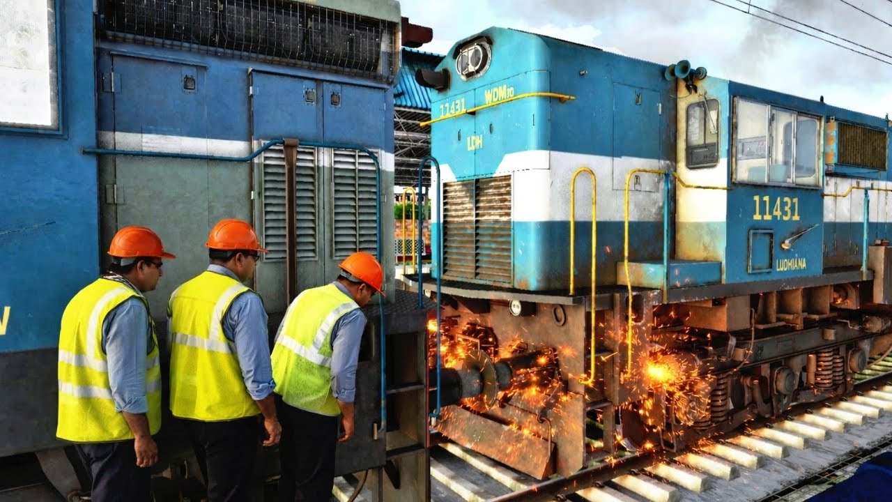 😭LOCO FAILED At Hazrat Nizamuddin || Hoshiarpur - Agra Cantt Express