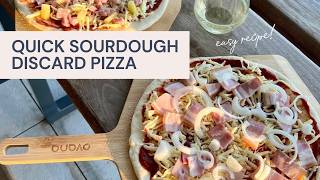 Quick & Easy Sourdough Pizza Dough | Discard or Starter Recipe for Beginners