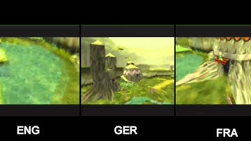 Ocarina of Time PAL comparison - English vs German vs French
