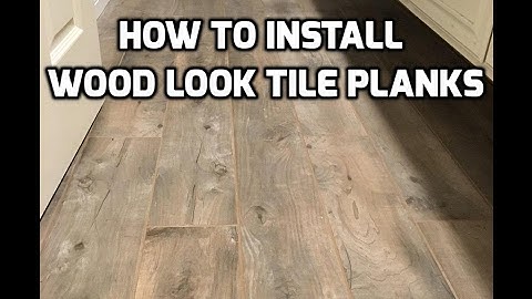 Install Wood Look Tile Planks on Ditra with QEP Leveling System