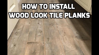 This video demonstrates how to install Ditra on a wood sub floor and install wood look porcelain planks using the QEP Leveling 