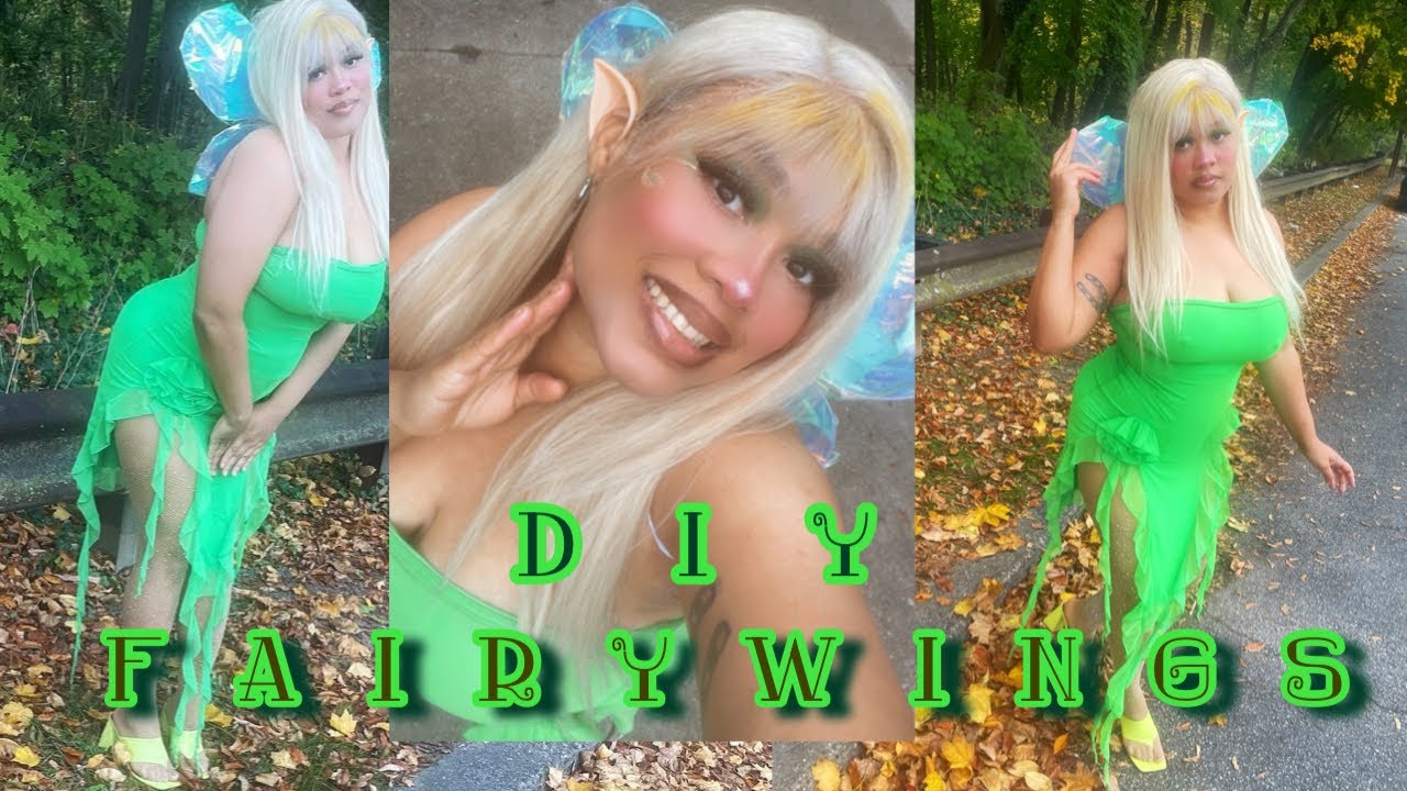 DIY  Fairy Wings Halloween Costume Tinker Bell 🧚