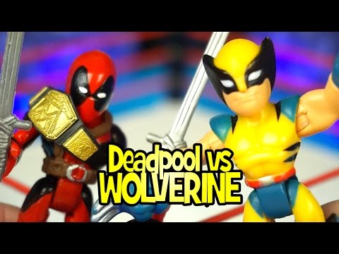 Deadpool vs Wolverine! (Rumble League Story by KidCity)