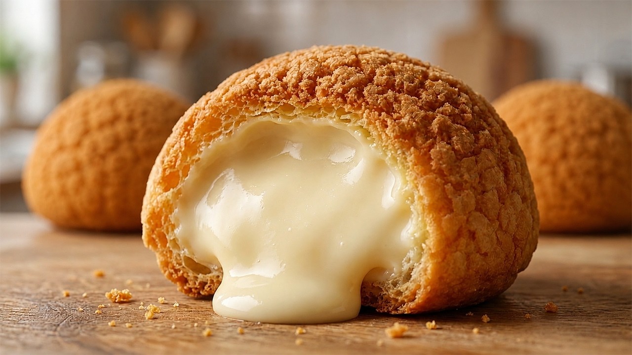 From Simple Ingredients to Stunning Cream Puffs (French Choux au Craquelin)
