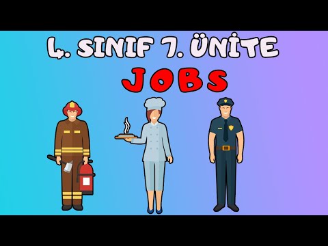 4.SINIF İNGİLİZCE 7.ÜNİTE KELİMELERİ VE KONU ANLATIMI | JOBS İNGİLİZCE MESLEKLER