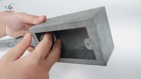 👉 Cách Lắp đặt ống thép luồn dây điện EMT 3/4 in vào hộp thép công tắc nổi ✅