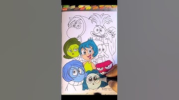 Inside Out 2 Coloring Pages Mix : How To Color All Emotions from Inside Out : NCS Music #coloring