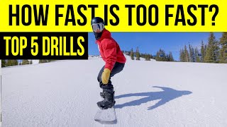 5 Drills For Going FAST AF on a snowboard!!!!