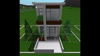 Roblox Bloxburg 20K   3x3  2 story  Modern House | Speed Build | FUGlaTOB